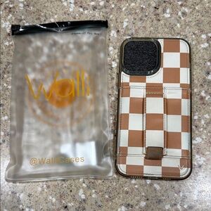 Walli Checkered Brown and White iPhone 13 Pro Max Case